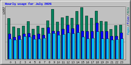 Hourly usage for July 2026